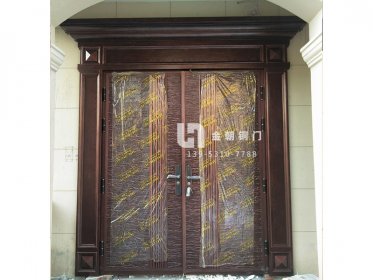 铸铝门安装案例-2